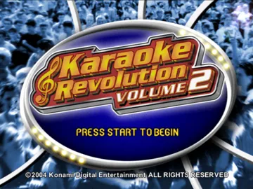 Karaoke Revolution Volume 2 screen shot title